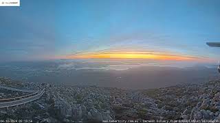 Sunrise Time Lapse ☀️ October 4 2024 City of Hobart  AUSTRALIA [upl. by Berhley]