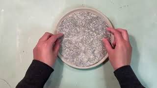 How to create your own custom underglaze transfer [upl. by Hnilym]