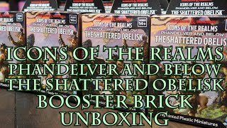 Icons of the Realms Phandelver and Below The Shattered Obelisk Booster Brick Unboxing [upl. by Pease]