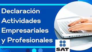 ✅🔔Como hacer Declaración mensual de Personas Físicas ACTIVIDAD EMPRESARIAL Y PROFESIONAL Tutorial [upl. by Harday]