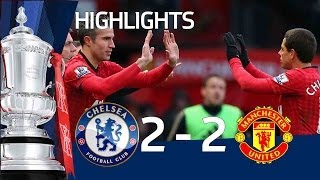 Manchester United vs Chelsea 22 official goals and highlights FA Cup Sixth Round  FATV [upl. by Nahs]