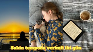 SAKİN VERİMLİ VLOG crossfit tıp fakültesi dersleri cilt bakımı Beykoz’da gün batımı… [upl. by Lenoyl]