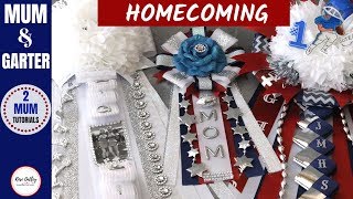 Homecoming Mum and Garter Mum Tutorial  Mums with Pictures [upl. by Norrehc]