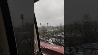 Newark Airport AirTrain 03042024 Heavy Rain Day [upl. by Ortensia]