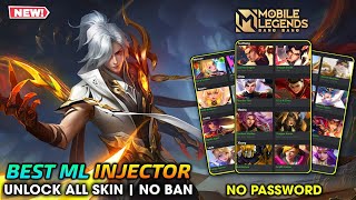 BEST ML INJECTOR 2024  UNLOCK ALL SKINS MOBILE LEGENDS  NO BAN  LATEST PATCH [upl. by Eelaras]