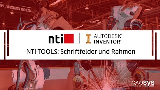 Schriftfelder und Rahmen in Inventor ändern mit NTI FOR INVENTOR [upl. by Akilaz]