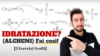 Idratazione degli Alcheni 3 Esercizi Svolti e Commentati  Chimica Organica [upl. by Perce]