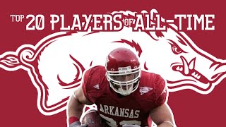 Top 20 Arkansas Razorback Football Players of AllTime [upl. by Anamor]