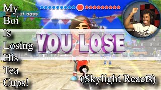 Why Cant He Catch A Break  Wii Sports Resort Speed Slice Raging And Funny Moments  Skylight Reacts [upl. by Champaigne861]