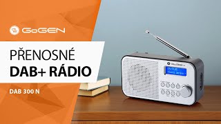 Produktové video GoGEN přenosný DABFM radiopřijímač DAB300N [upl. by Sirromed]