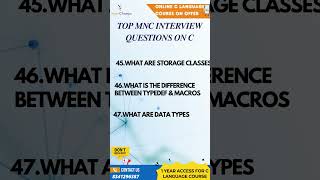 Top C Interview Questions part12  XpertChamps Insights skillstruct [upl. by Sinnel215]