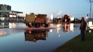 Historical flooding on Pierrefonds boulStJean boul in Pierrefonds on the West Island Inondations [upl. by Iggie792]