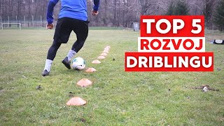 ⚡TOP 5 Cvičení pre futbalistu ⚽  Ako zlepším dribling s loptou   5 Dribbling Drills ⚽ [upl. by Grigson]