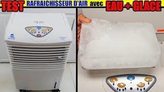 rafraîchisseur dair avec glace  efficace  présentation test avis mieux quun climatiseur  non [upl. by Landsman]