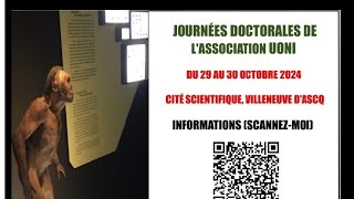 Deuxième jour Journes Doctoralles de LAssociation UONI a Lille France 30102024 [upl. by Hachmann223]