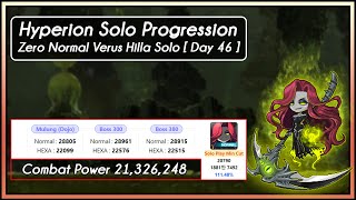 GMS Hyperion Zero Normal Verus Hilla Solo Day 46 Solo Progression [upl. by Athal]