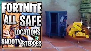 Fortnite  All 5 Safe Locations Snooty Steppes [upl. by Lakim]