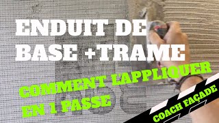 ✅ Comment enduire un mur  trame en 1 passe sur isolant 👈 en vidéo ▶️ 📹 [upl. by Arik311]