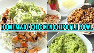 Homemade Chicken Chipotle Bowl  looks way better than Chipotle 😋 tiktokfood chipotle homemade [upl. by Devona]