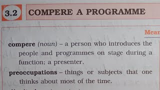 7th STD English Workbook Chp 32 Compere A Programme omeducation8606 [upl. by Yseulte786]