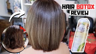 HAIR BOTOX TREATMENT AT HOME  Verdon Ne Silky Hair Botox Review  Lolly Isabel [upl. by Lalise]