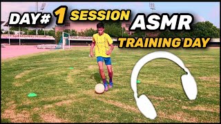 ASMR individual training sessions in ADIDAS PREDATORS day1  SoccerFootball training session [upl. by Siuol]