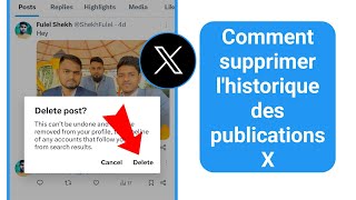 Comment supprimer lhistorique X POST 2024 [upl. by Erdman]