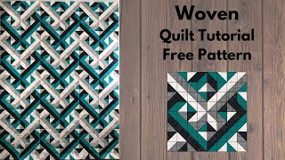 Woven  3Dimensional Quilt  Free Quilt Pattern  Quilt Tutorial  AccuQuilt [upl. by Sitof]