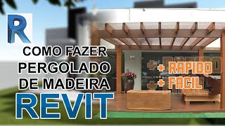 Como fazer pergolado de madeira no Revit de uma forma muito simples e rápida [upl. by Hodgson]