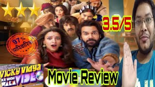 VICKY VIDYA KA WOH WALA VIDEO REVIEW  VICKY VIDYA KA WOH WALA VIDEO MOVIE REVIEW  VVKWWV REACTION [upl. by Luwana]