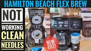 HOW TO FIX Hamilton Beach FlexBrew Trio Coffee Maker KCup CLEAN NEEDLES REPAIR [upl. by Ahsiekin59]