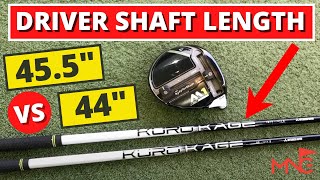 Driver Shaft Length  Is Shorter Better Than Standard Length [upl. by Ahsrat]