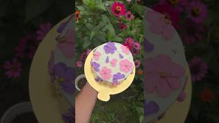 FloralZinnias youtube youtubeshorts youtubeshortsviral cakedesign cakedecorating zinnias [upl. by Milena]