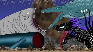 Sea Eater VS BLOOP VS Shimovenom VS Mega Mosasaurus [upl. by Liatnahs771]