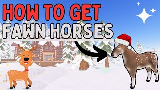 ALL WAYS ON HOW TO GET FAWN HORSES  Wild Horse Islands [upl. by Heyra191]