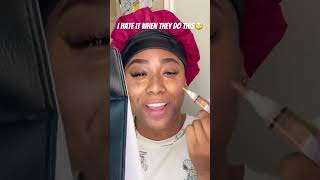 The nerve Lmao lashextensions girlthings girltherapy grwm makeup ytshorts [upl. by Eihpos]