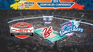 CHERY TIGGO CROSSOVERS VS CREAMLINE COOLSMASHERS  PVLREINFORCED CONFERENCE [upl. by Ykciv]