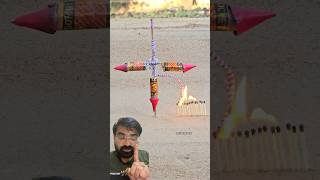 Matchstick Amazing Experiment 🔥💥  Diwali Crackers Testingtrending shorts [upl. by Analim523]