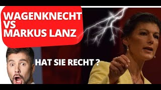 Sahra Wagenknecht bei Markus Lanz Wie gewohnt ein starker Auftritt eine gegen alle  🤔 wie immer [upl. by Aerehs53]