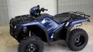 2014 Foreman 500 BLUE SALE at Honda of Chattanooga TN  2014 TRX500FE1E WalkAround Video [upl. by Bainbridge477]