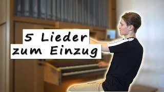 5 Hochzeitslieder für die Braut zum Einzug  Moderne Orgelmusik [upl. by Hiett205]