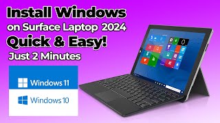 How to Install Windows on Surface Laptop 2024 – Quick amp Easy Guide [upl. by Hcirteid]