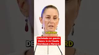 Cachetada con guante blanco le da Claudia Sheinbaum a Harvard claudiasheinbaum harvard [upl. by Ynnig]