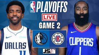 Dallas Mavericks vs LA Clippers Game 2  NBA Playoffs Live Scoreboard [upl. by Marve]