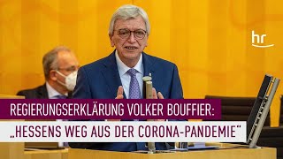 Regierungserklärung Volker Bouffier  Plenarsitzung Hessischer Landtag 31032021 [upl. by Dachia]