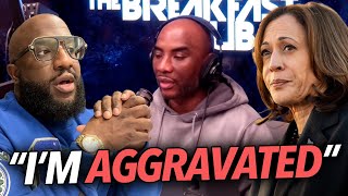 quotCant Believe Yall Voted For Trumpquot Charlamagne Cries On Breakfast Club At Kamala Harris Losing [upl. by Suivatna]