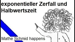 Exponentielles Wachstum und Halbwertszeit  Mathematik vom Mathe Schmid [upl. by Yevre]