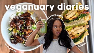 veganuary diaries ep 1 what I eat in a day  easy vegan recipes for beginners [upl. by Main]