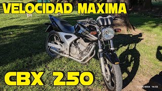 VELOCIDAD MAXIMA GPS TWISTER 250 I TOP SPEED CBX 250 I FEDEMOTOVLOG [upl. by Sral]