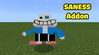 Saness in Minecraft  MCPEBE AddOn [upl. by Ritch]